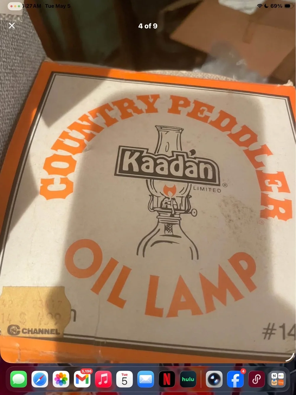Kaaden Country Peddler Oli Lamp NIB